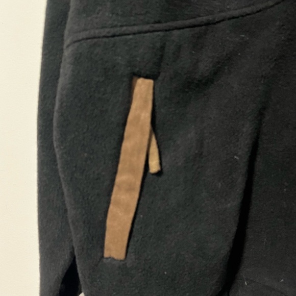 North End Pro Club Black Fleece Quarter-Zip Pullover - Size Large - Picture 3 of 16